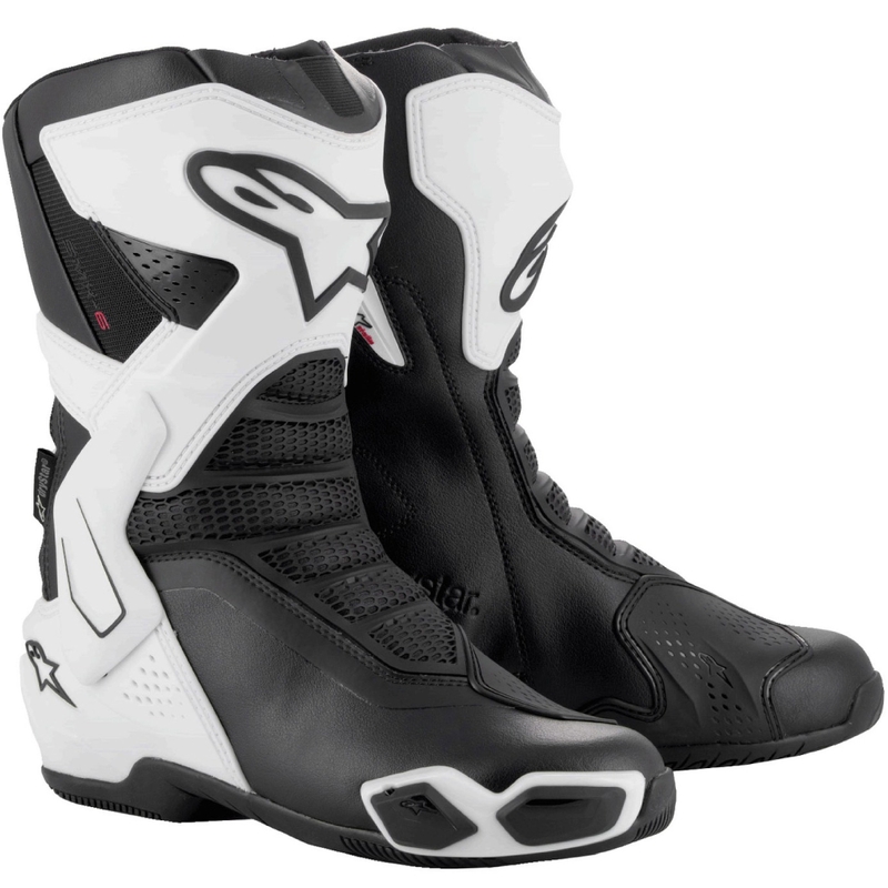 Ženski motoristični škornji Alpinestars Stella SMX-6 3 Drystar belo-črni