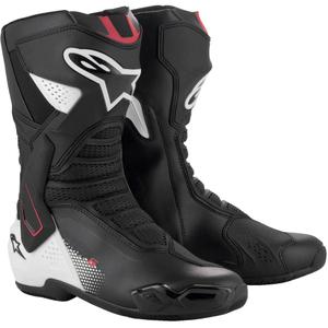 Motoristični škornji Alpinestars SMX-6 3 črno-belo-rdeči
