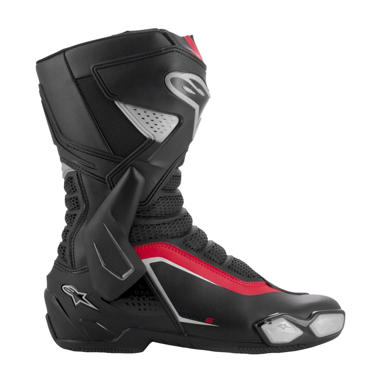 Motoristični škornji Alpinestars SMX-6 3 črno-srebrno-rdeči