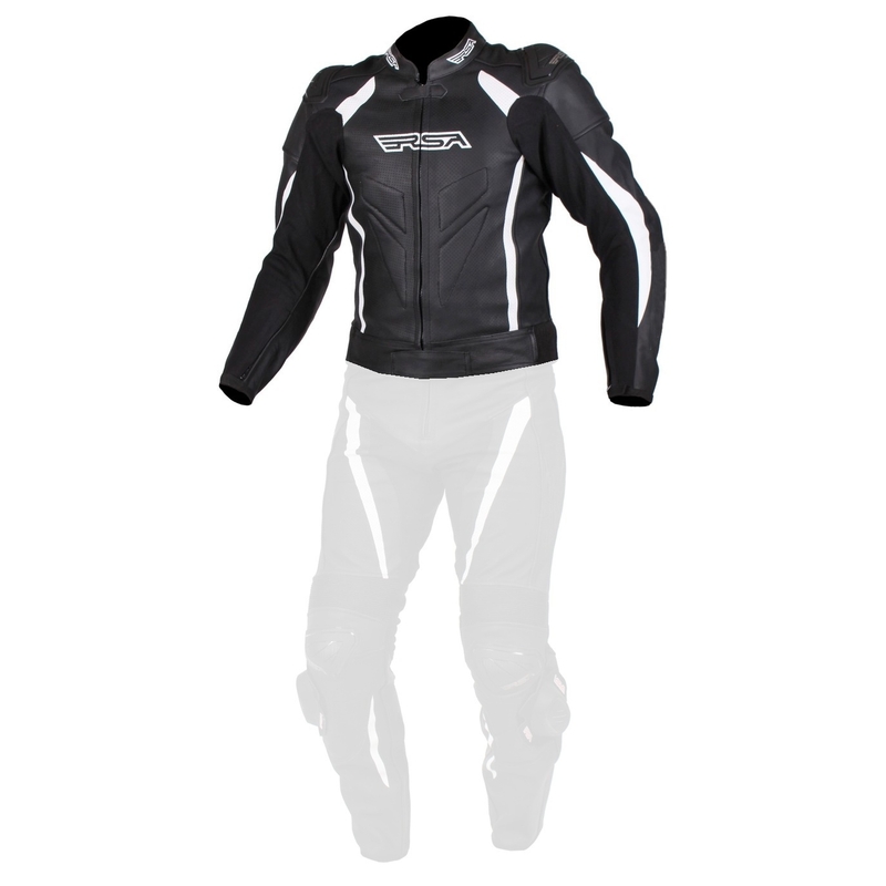 Moška motoristična jakna RSA Imola black and white razprodaja
