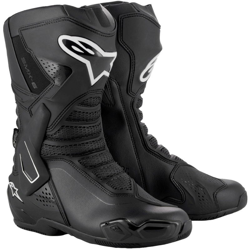 Črni motoristični škornji Alpinestars SMX-6 3 Drystar