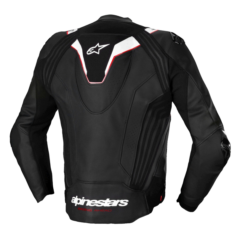 Usnjena motoristična jakna Alpinestars Missile 3 Ignition črno-bela