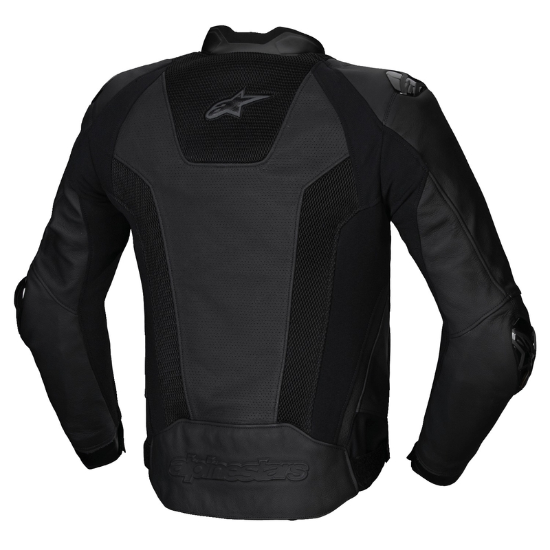 Alpinestars Missile 3 Airflow usnjena motoristična jakna črno-črna