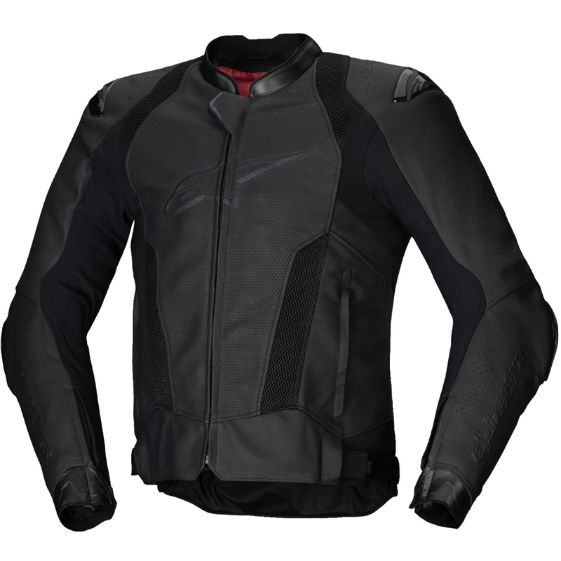 Alpinestars Missile 3 Airflow usnjena motoristična jakna črno-črna