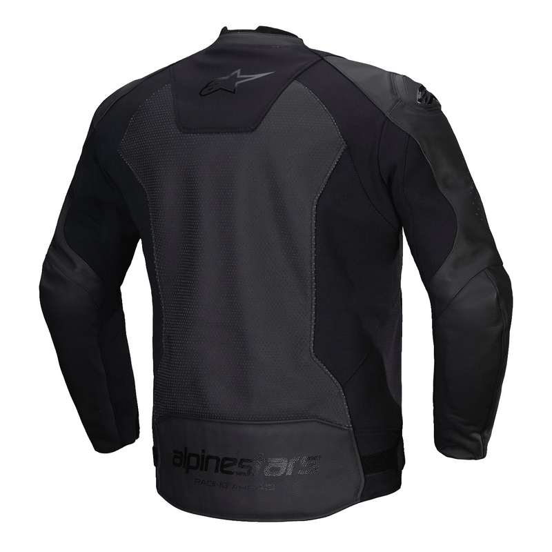 Alpinestars Faster 3 Airflow usnjena motoristična jakna črno-črna