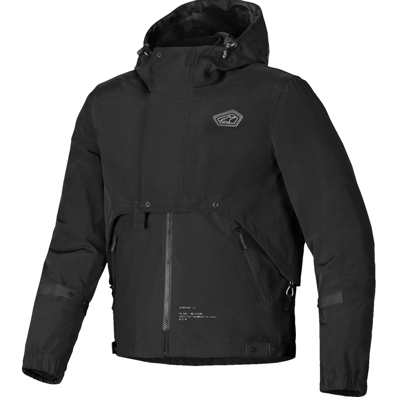 Črna motoristična jakna Alpinestars Mootant Waterproof Parka