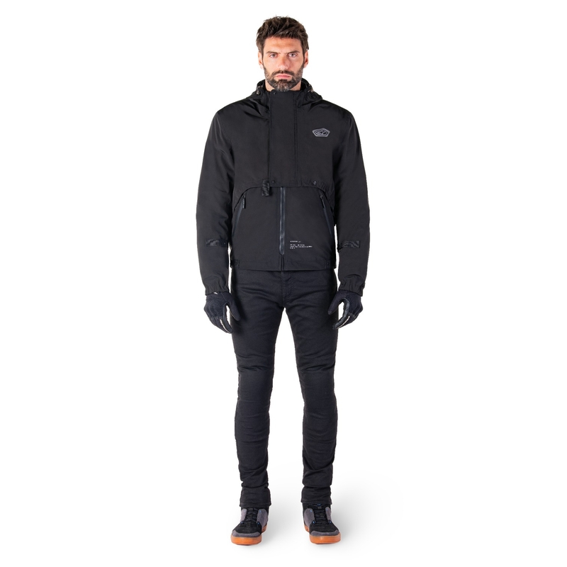 Črna motoristična jakna Alpinestars Mootant Waterproof Parka