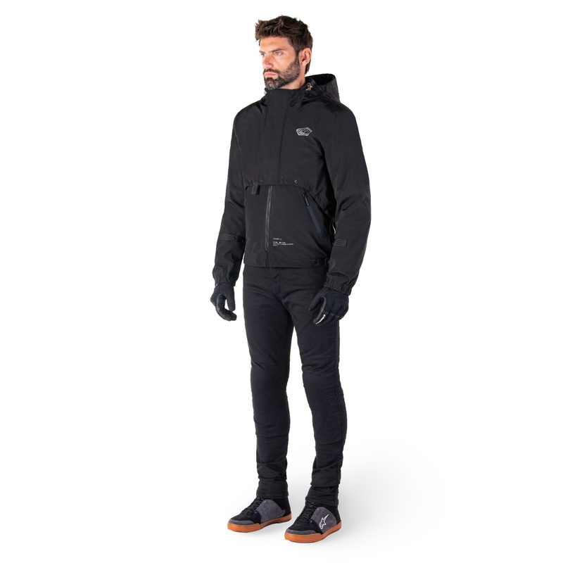 Črna motoristična jakna Alpinestars Mootant Waterproof Parka