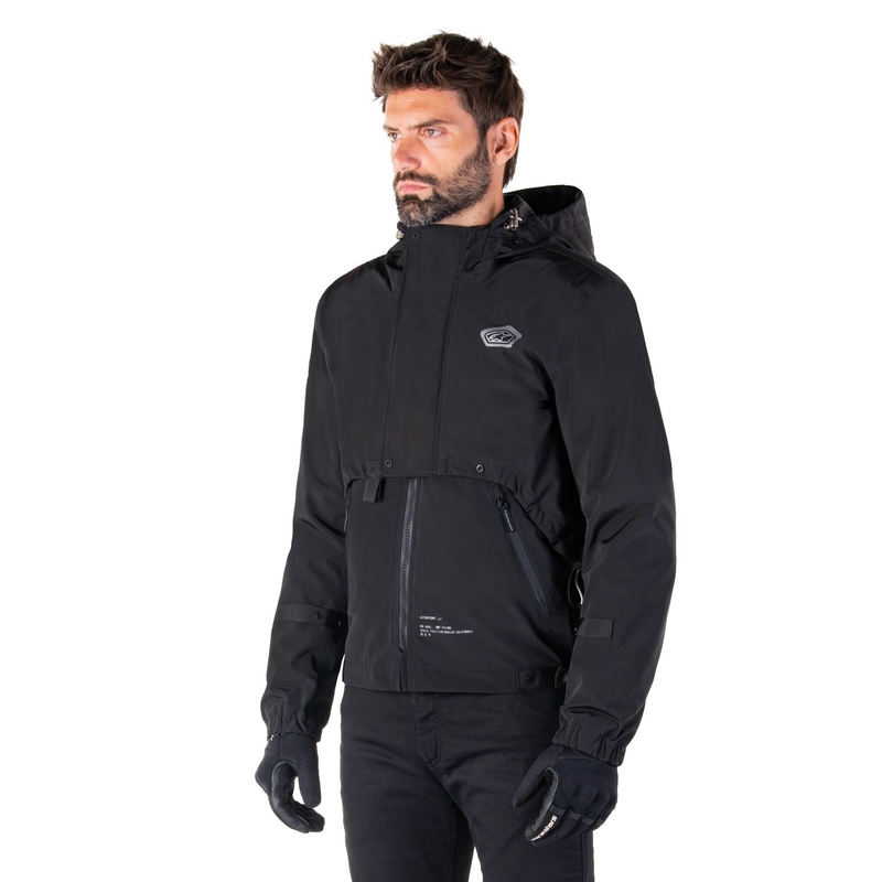 Črna motoristična jakna Alpinestars Mootant Waterproof Parka