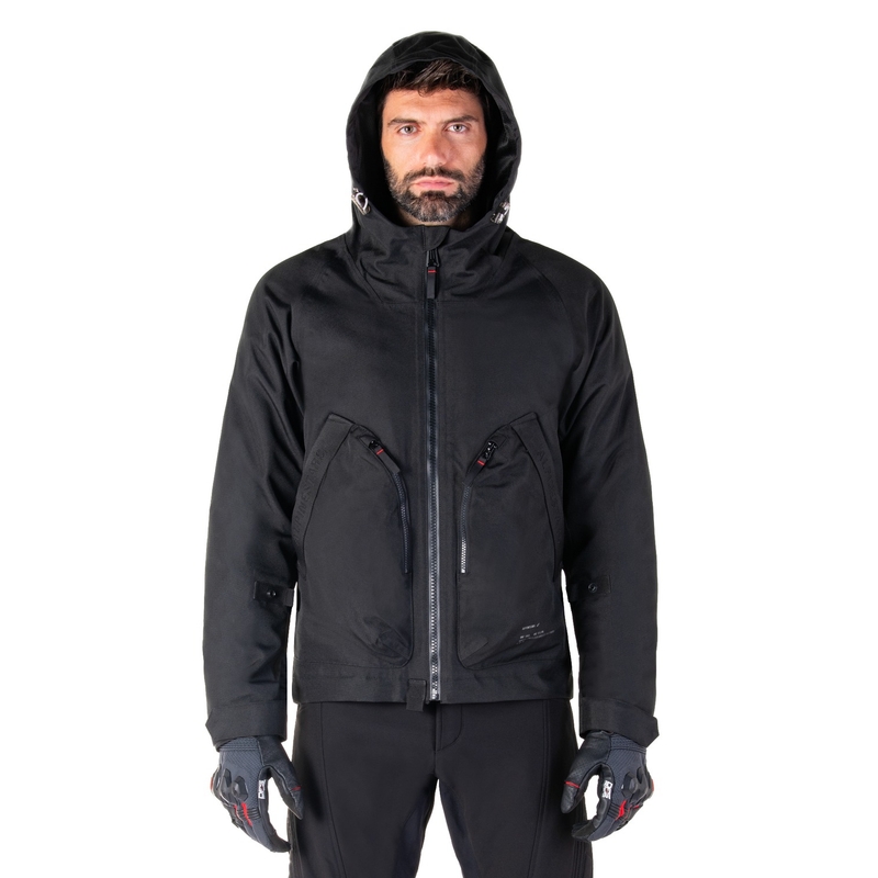 Črna motoristična jakna Alpinestars Mootant Waterproof Parka