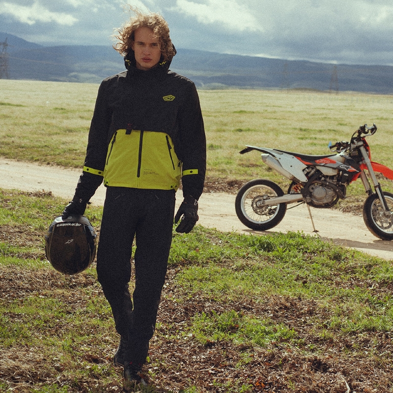 Črna motoristična jakna Alpinestars Mootant Waterproof Parka