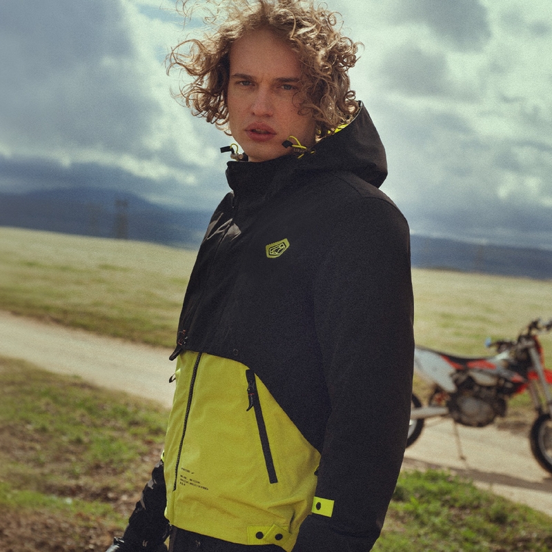 Črna motoristična jakna Alpinestars Mootant Waterproof Parka