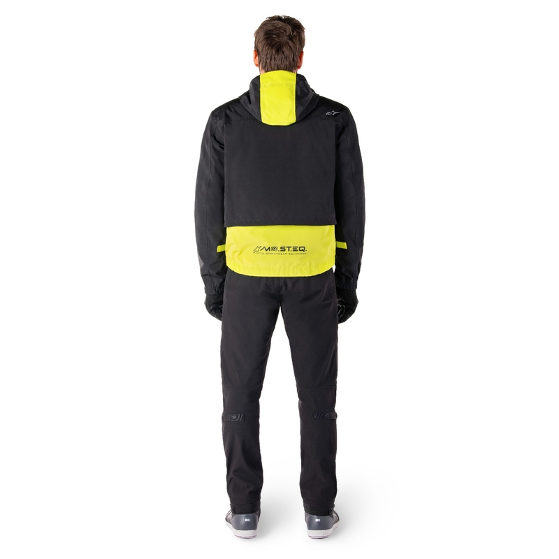 Alpinestars Mootant Waterproof Parka motoristična jakna črno-fluo rumena