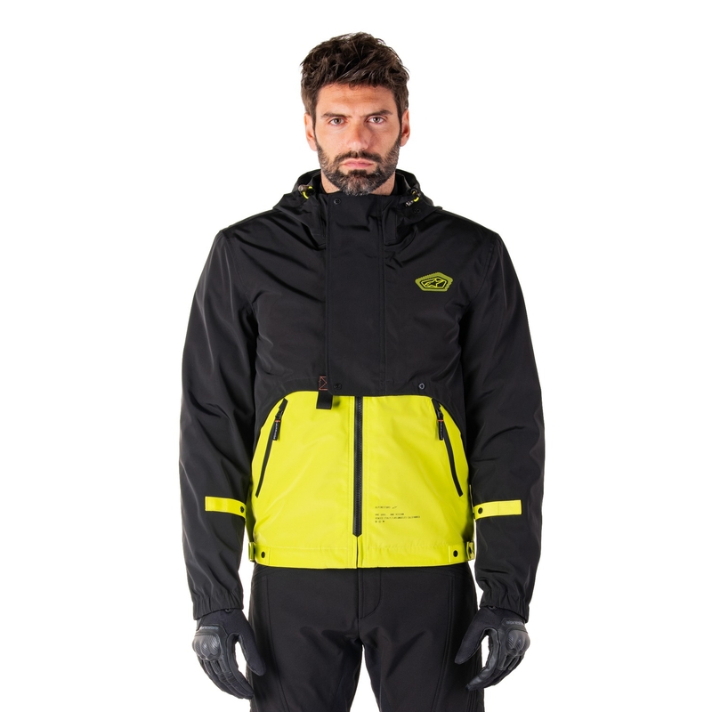 Alpinestars Mootant Waterproof Parka motoristična jakna črno-fluo rumena