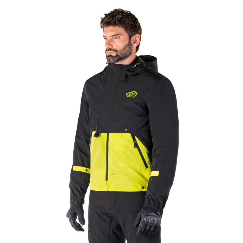 Alpinestars Mootant Waterproof Parka motoristična jakna črno-fluo rumena
