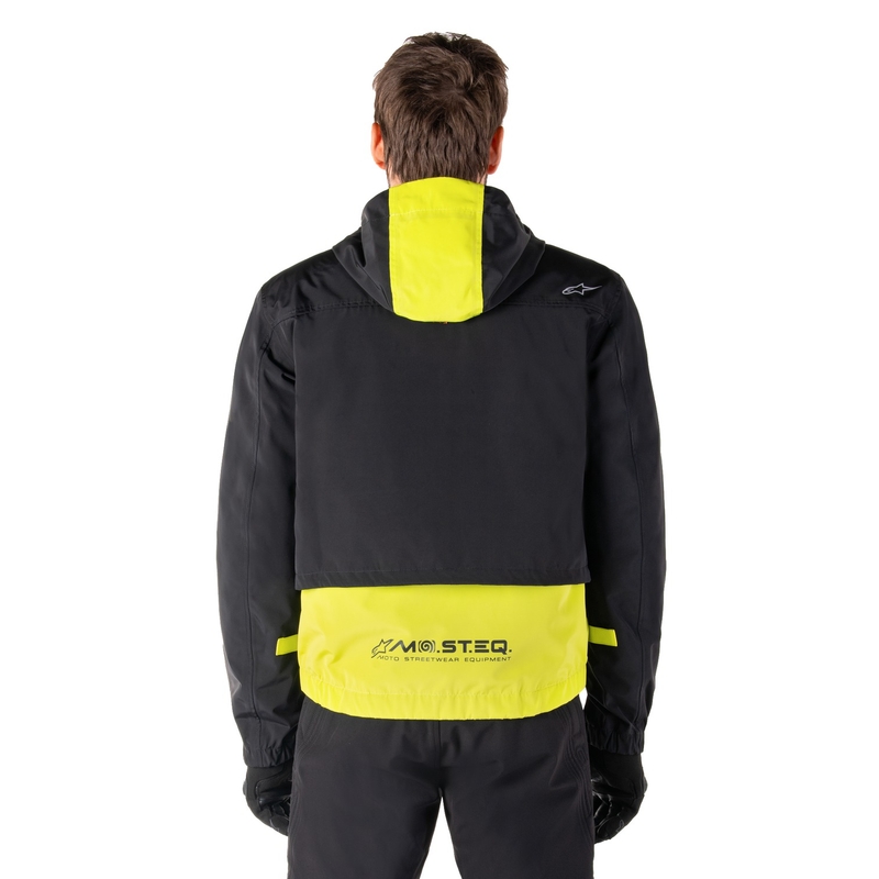 Alpinestars Mootant Waterproof Parka motoristična jakna črno-fluo rumena