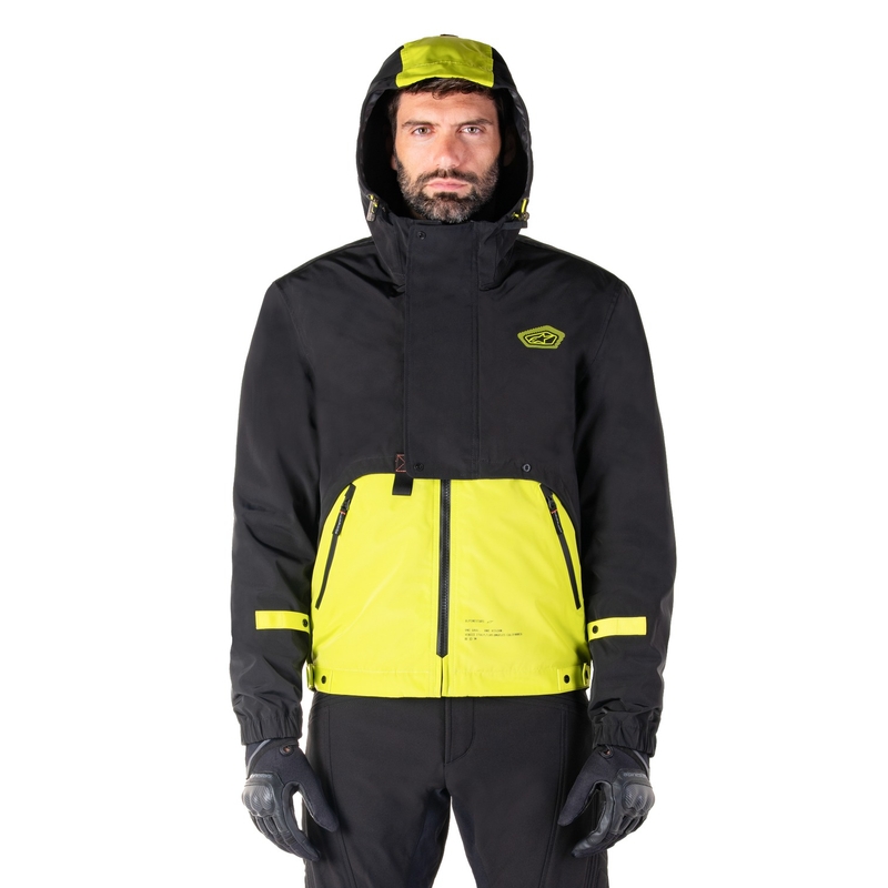 Alpinestars Mootant Waterproof Parka motoristična jakna črno-fluo rumena
