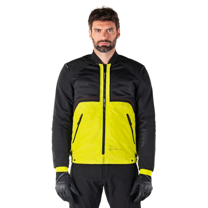 Alpinestars Mootant Waterproof Parka motoristična jakna črno-fluo rumena