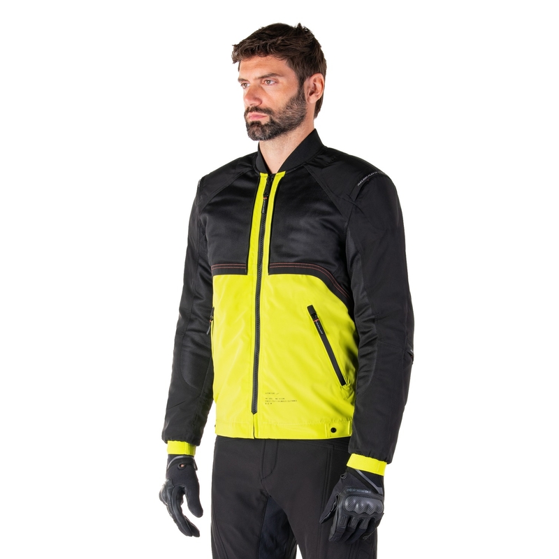 Alpinestars Mootant Waterproof Parka motoristična jakna črno-fluo rumena