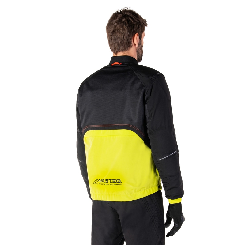 Alpinestars Mootant Waterproof Parka motoristična jakna črno-fluo rumena