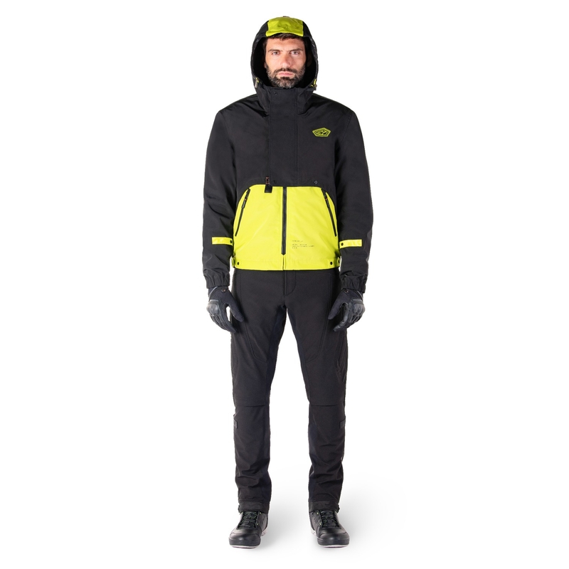 Alpinestars Mootant Waterproof Parka motoristična jakna črno-fluo rumena