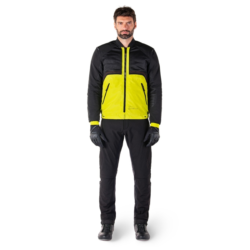 Alpinestars Mootant Waterproof Parka motoristična jakna črno-fluo rumena
