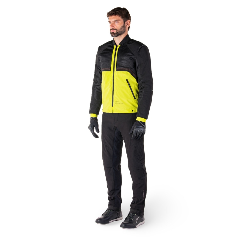 Alpinestars Mootant Waterproof Parka motoristična jakna črno-fluo rumena