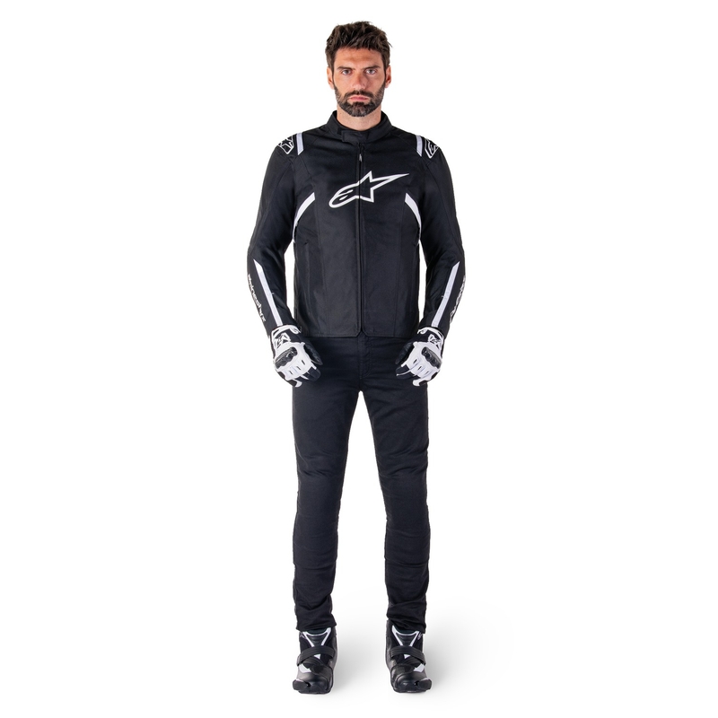 Alpinestars T-SPS 2 nepremočljiva motoristična jakna črno-bela