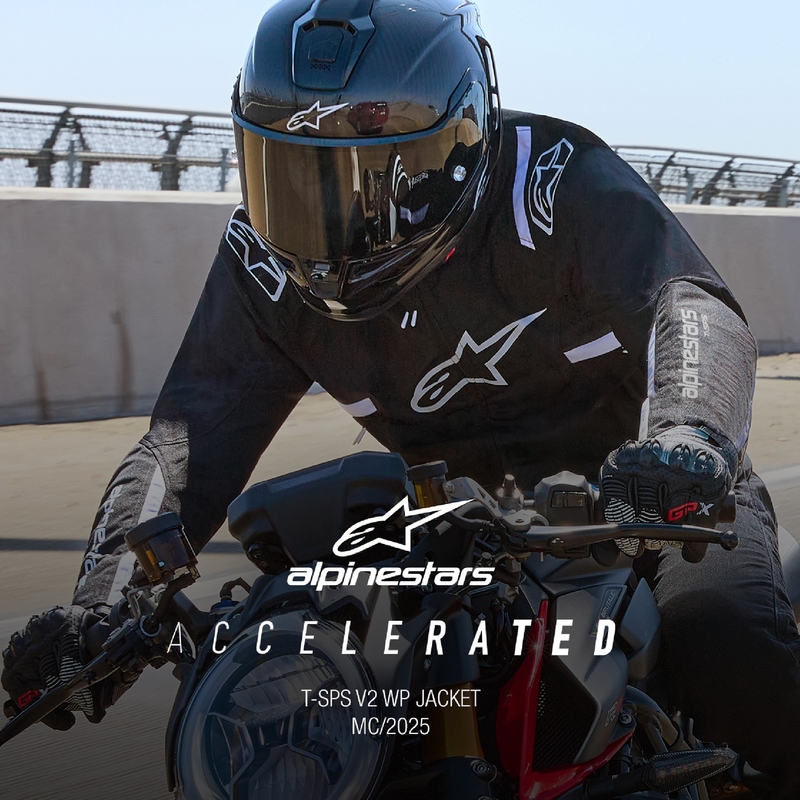 Alpinestars T-SPS 2 nepremočljiva motoristična jakna črno-bela