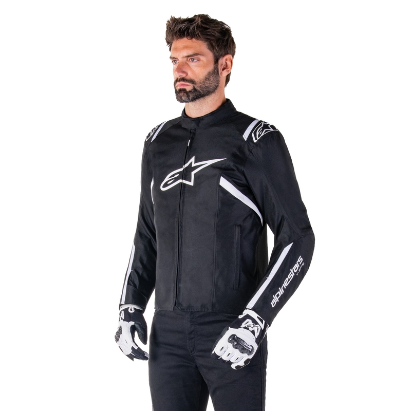 Alpinestars T-SPS 2 nepremočljiva motoristična jakna črno-bela