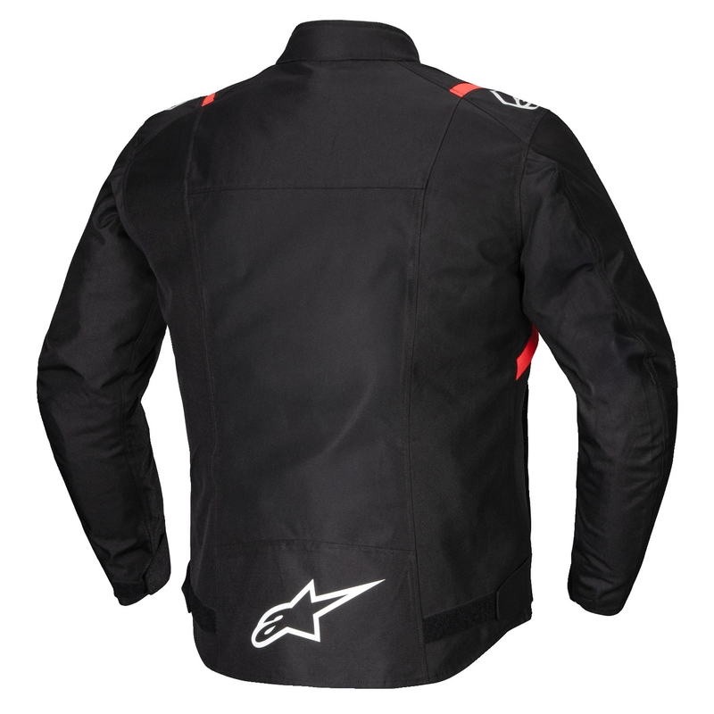 Alpinestars T-SPS 2 Nepremočljiva motoristična jakna črno-belo-fluo rdeča