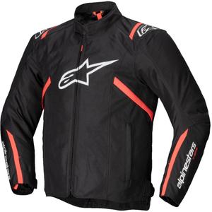 Alpinestars T-SPS 2 Nepremočljiva motoristična jakna črno-belo-fluo rdeča