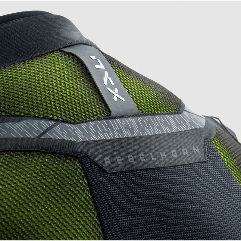 Rebelhorn Jax motoristična jakna črno-fluo rumena