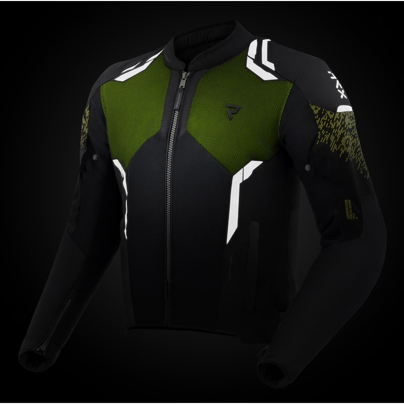 Rebelhorn Jax motoristična jakna črno-fluo rumena