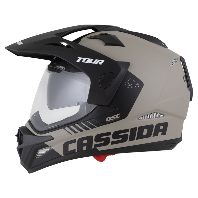 Enduro čelada Cassida Tour 2.0 Dual mat peščeno-črna