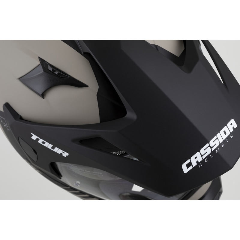 Enduro čelada Cassida Tour 2.0 Dual mat peščeno-črna