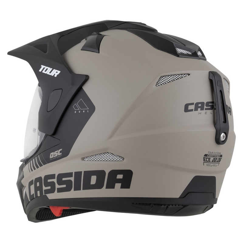 Enduro čelada Cassida Tour 2.0 Dual mat peščeno-črna