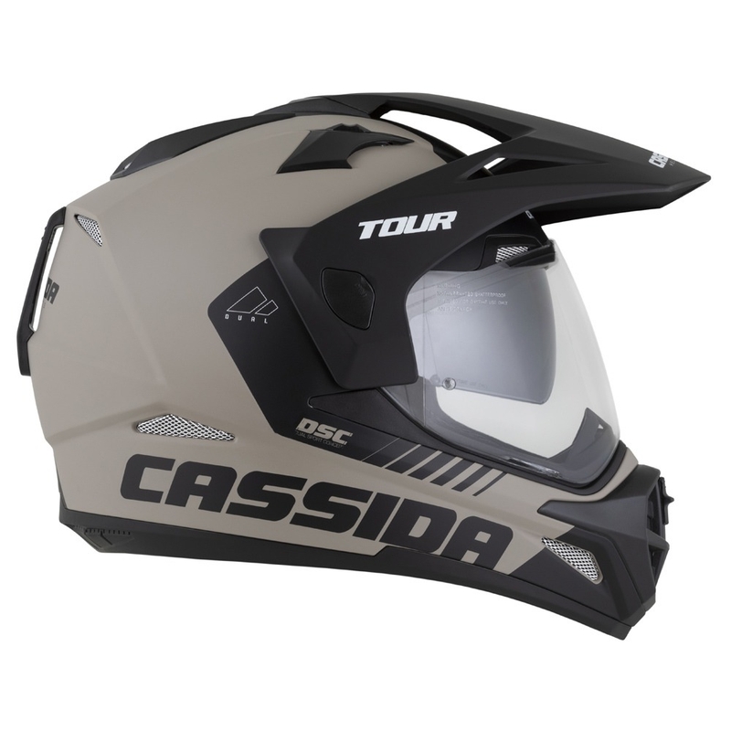 Enduro čelada Cassida Tour 2.0 Dual mat peščeno-črna