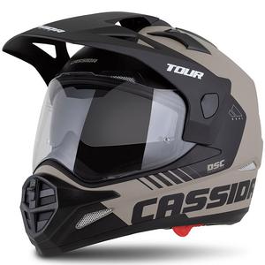 Enduro čelada Cassida Tour 2.0 Dual mat peščeno-črna