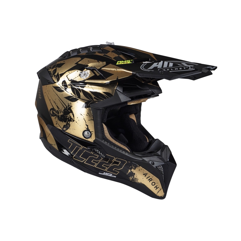 Motokros čelada Airoh Aviator 3.0 "TC 222 THE LEGEND" črno-zlata
