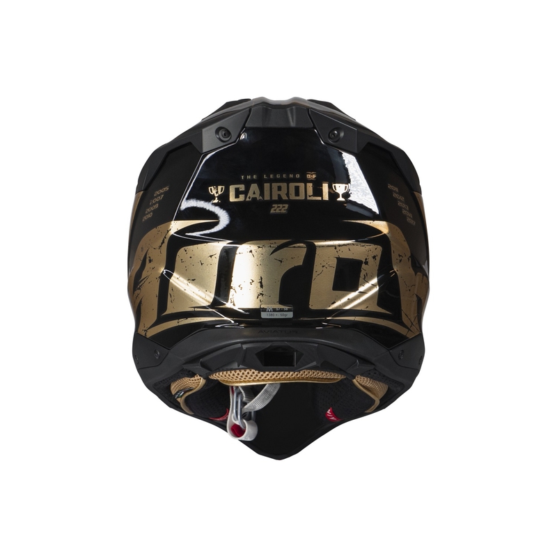 Motokros čelada Airoh Aviator 3.0 "TC 222 THE LEGEND" črno-zlata