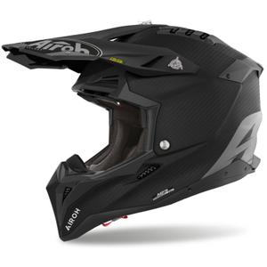 Motokros čelada Airoh Aviator 3.0 Carbon mat črna
