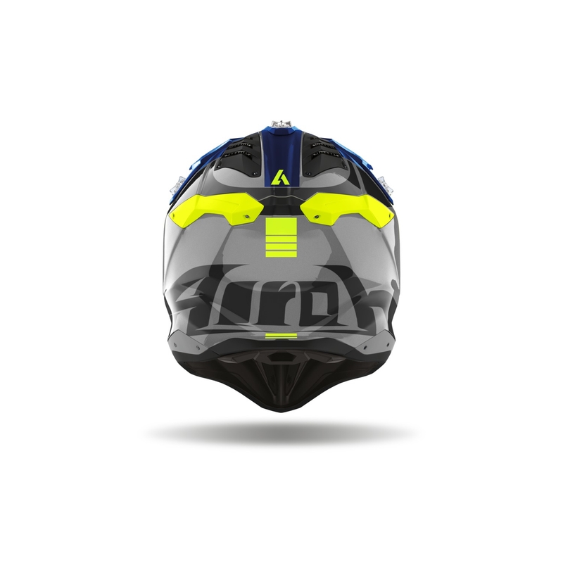 Motokros čelada Airoh Aviator 3.0 Push modra