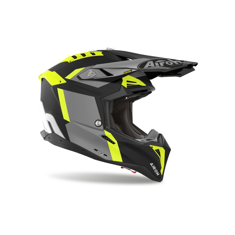 Motokros čelada Airoh Aviator 3 Glory rumena mat