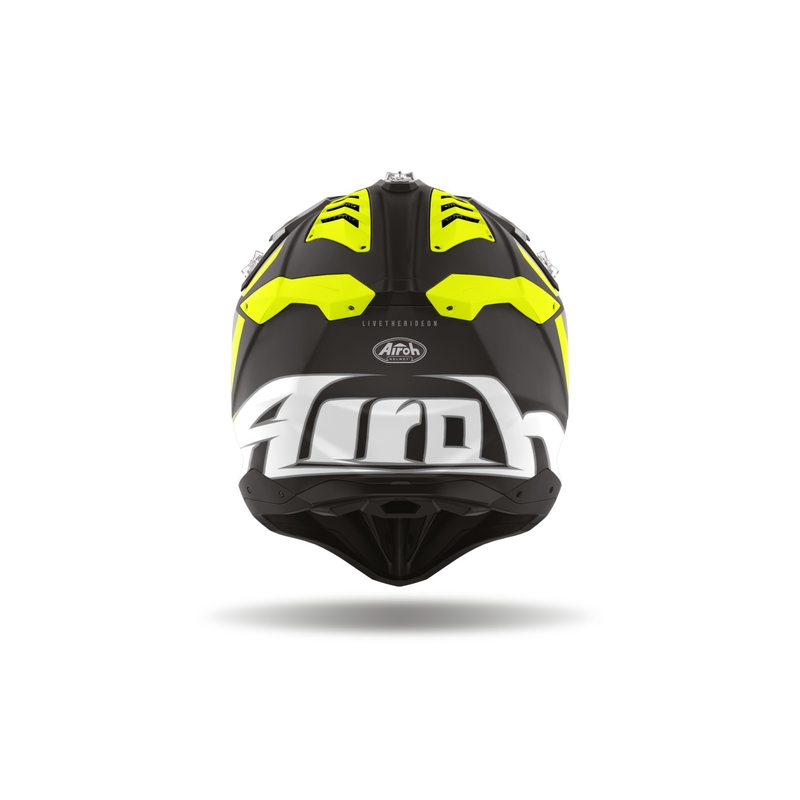 Motokros čelada Airoh Aviator 3 Glory rumena mat