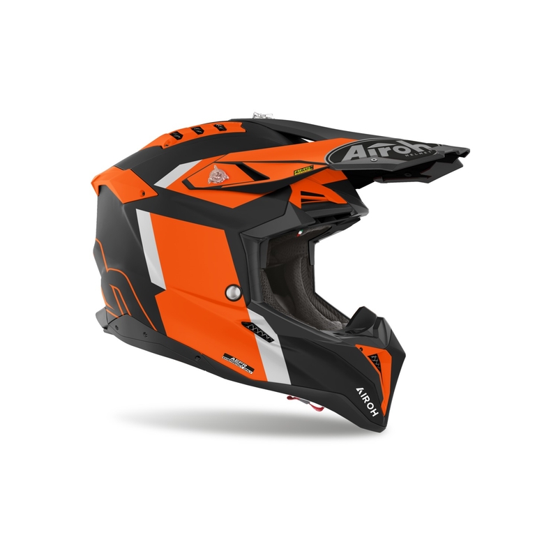 Motokros čelada Airoh Aviator 3 Glory oranžna mat