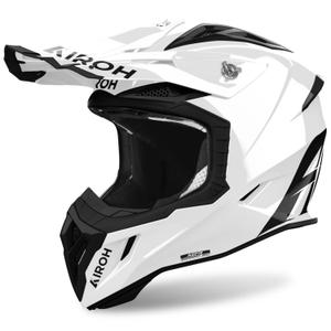 Motokros čelada Airoh Aviator ACE 2 Barva bela sijajna
