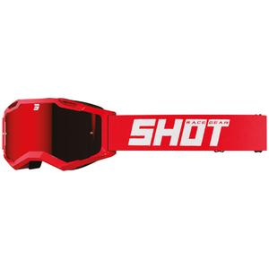 Motokros očala Shot Assault 2.0 Solid red z iridijevim pleksi steklom