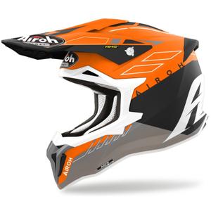 Motokros čelada Airoh Strycker Skin oranžna mat razprodaja
