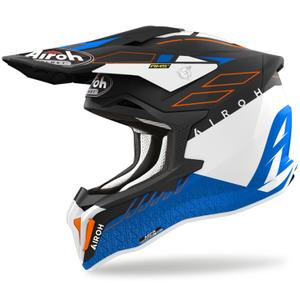 Motokros čelada Airoh Strycker Skin blue mat razprodaja